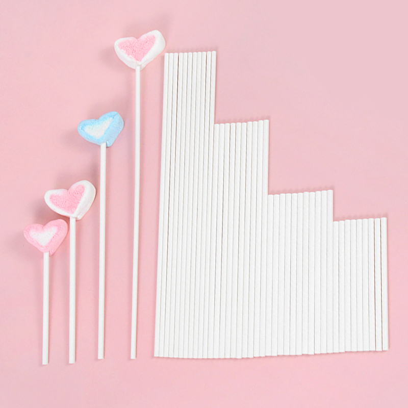 Cotton Candy Cone - 100 pçs núcleo sólido branco papel