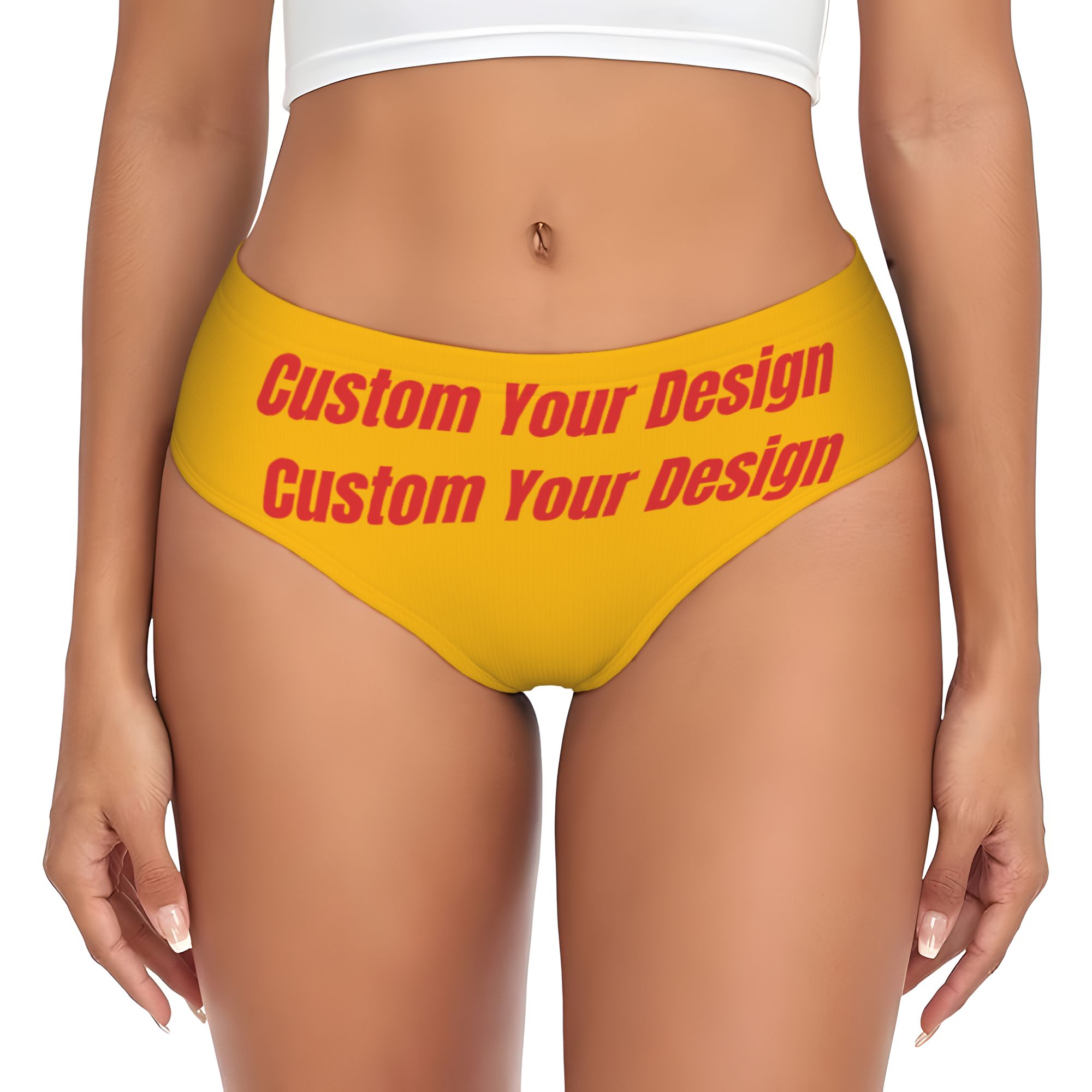 Cotton Candy Cone - Calcinhas Personalizadas Femininas com Seu Design,