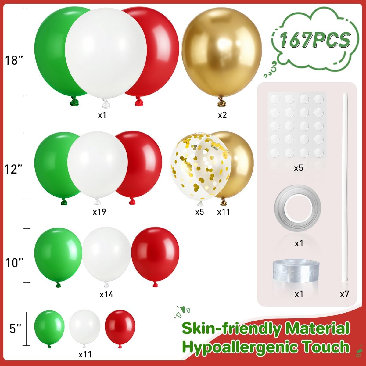 Kit de Arco de Balões Vermelho - Balloon Arch Kit avaliação e preço