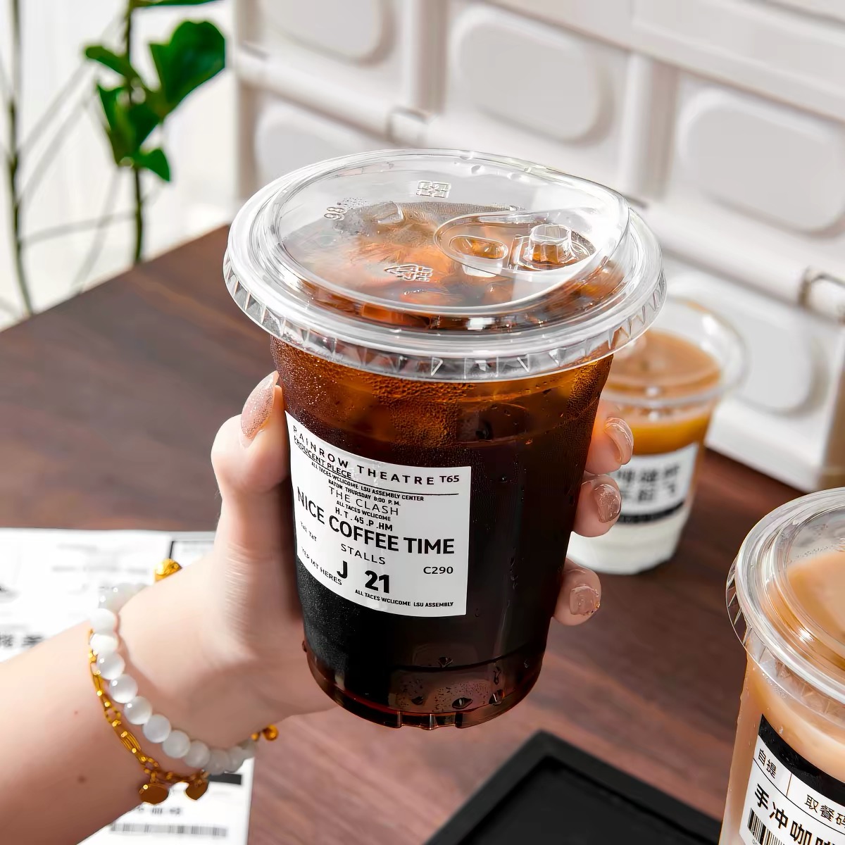 Copos de café descartáveis, co - Plastic Cup 50Pcs avaliação e preço