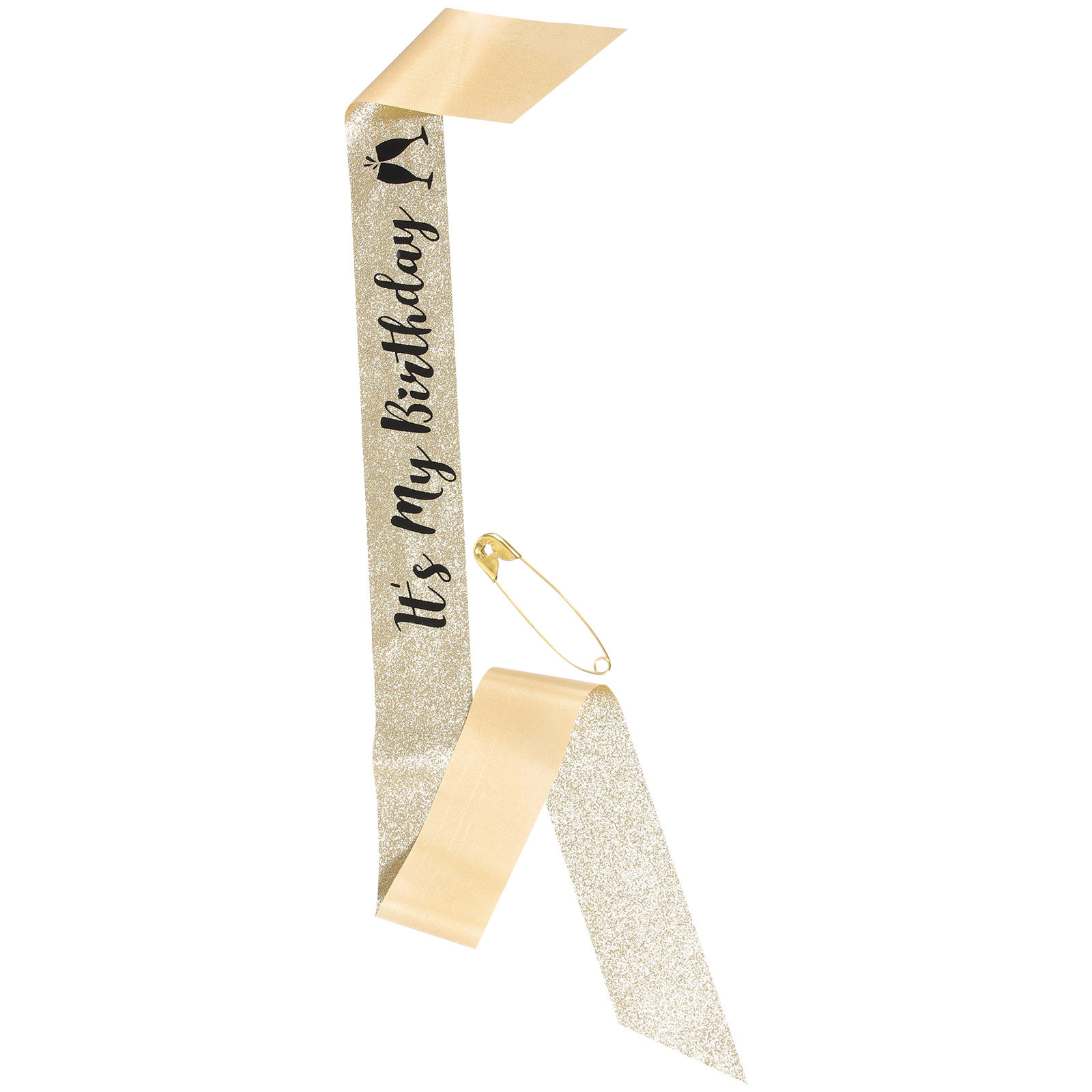 1 unidade de faixa para festa  - Birthday Sash Glitter avaliação e preço