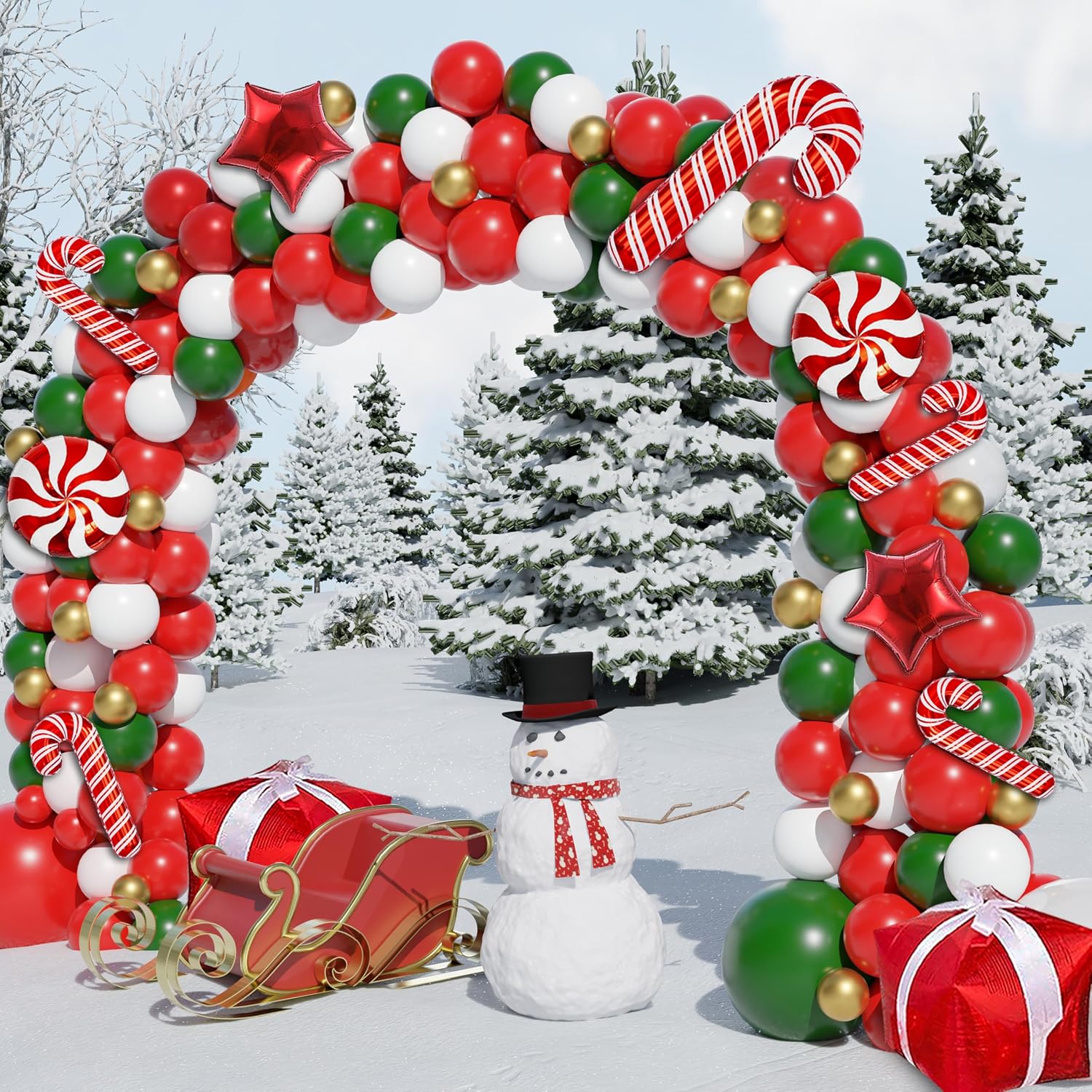 Kit de Arco de Balões de Natal - Balloon Arch Kit avaliação e preço