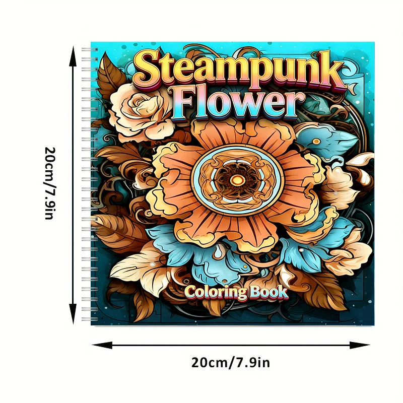 Livro de Colorir Flores Steamp - Supply Event avaliação e preço