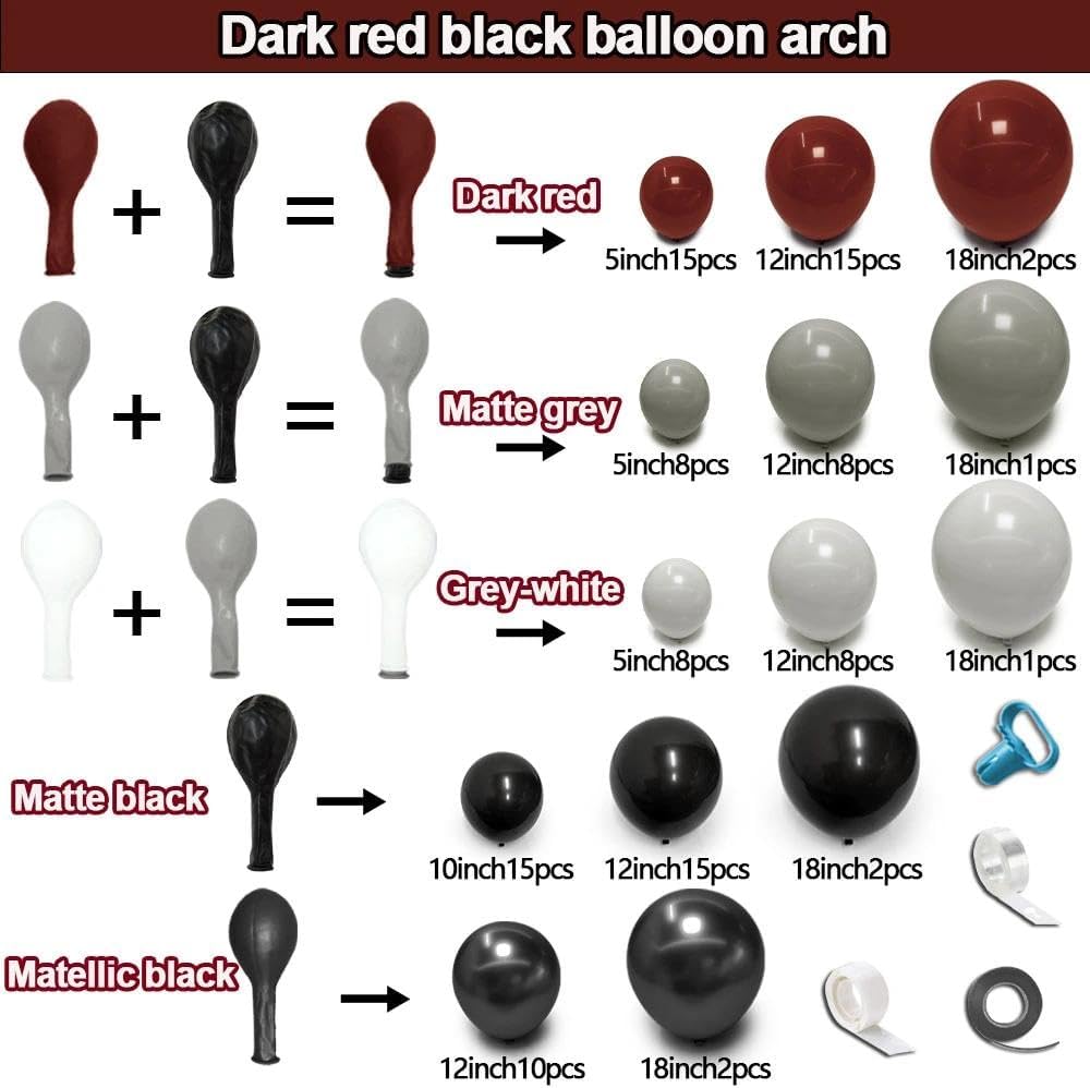 Kit de Arco de Balões Vermelho - Balloon Arch Kit avaliação e preço