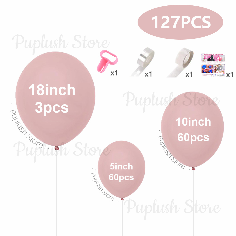127 pçs boho empoeirado rosa b - Balloon Arch Kit avaliação e preço