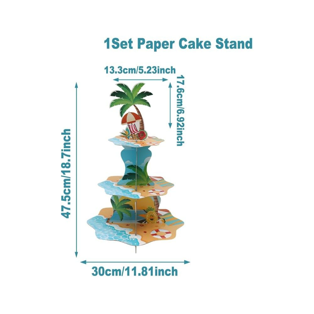 Suporte de cupcake de praia ha - Cupcake Stand Tier avaliação e preço