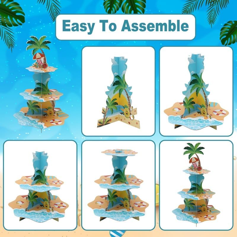Suporte de cupcake de praia ha - Cupcake Stand Tier avaliação e preço