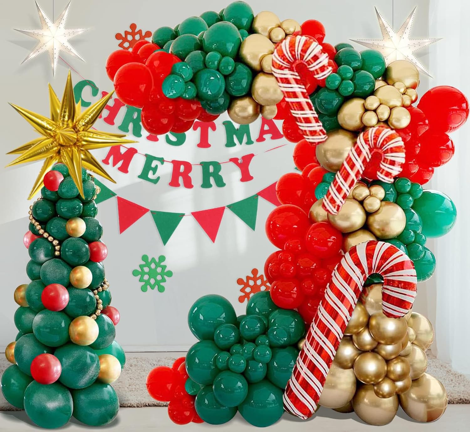 Kit de Arco de Balões de Natal - Balloon Arch Kit avaliação e preço