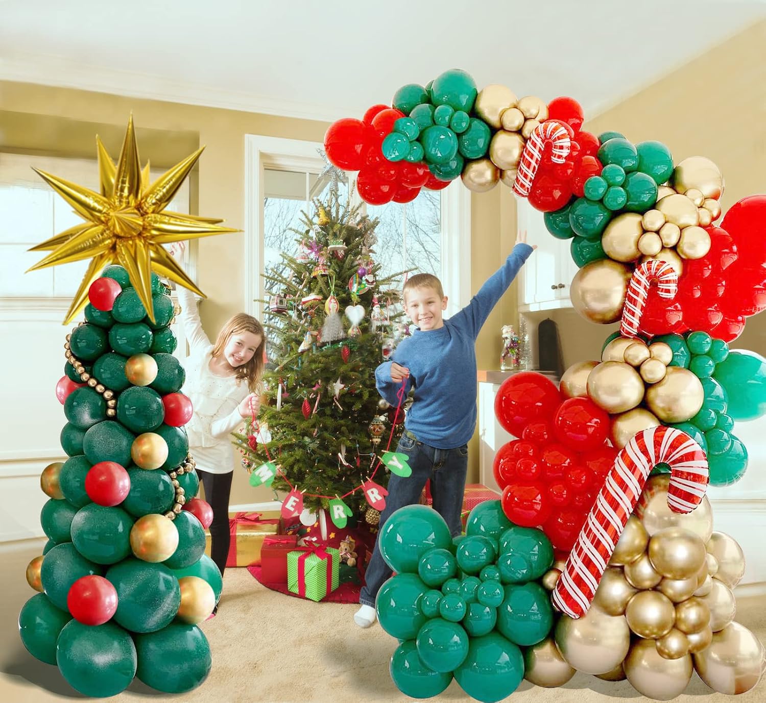 Kit de Arco de Balões de Natal - Balloon Arch Kit avaliação e preço
